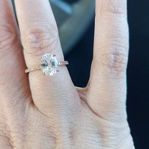 NEW 14K Gold Plated Engagement Ring